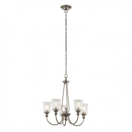 Żyrandol Waverly - 5 źródeł światła - Pewter