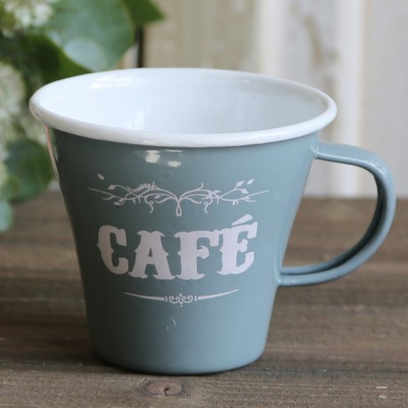 Kubek Prowansalski Emaliowny Biały 2