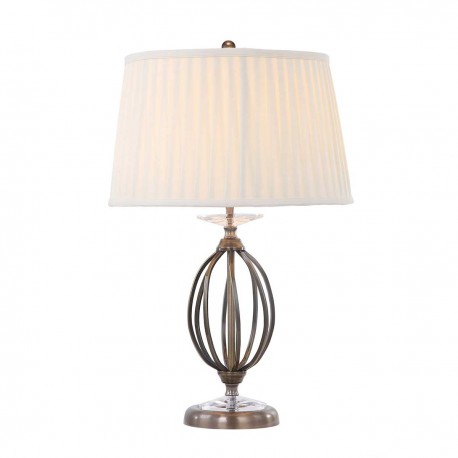 Lampa stołowa Aegean - 1 źródło światła - Postarzany mosiądz