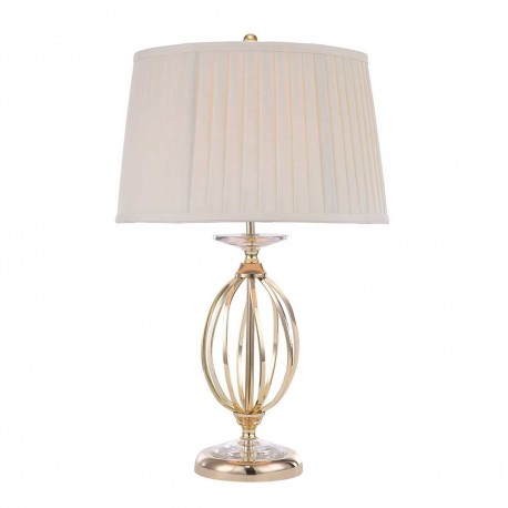 Lampa stołowa Aegean - 1 źródło światła - Polerowany mosiądz