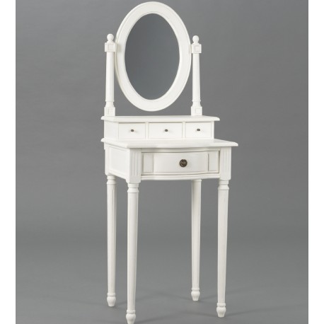 biała toaletka w stylu prowansalskim