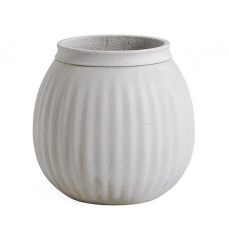 Wazon Belldeco Modern White Prążki 1B