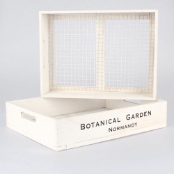 Drewniana Skrzynka Biała A