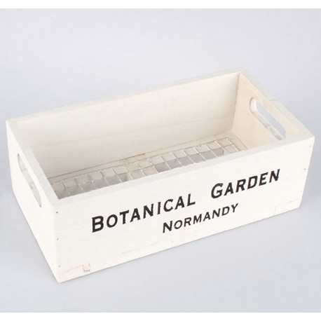 Drewniana Skrzynka Biała D