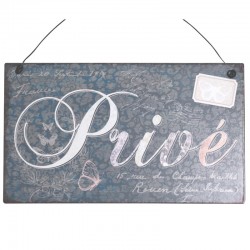 Obrazek Metalowy Prive