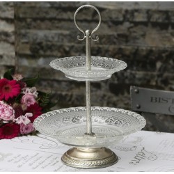 Etażerka Metalowa Silver Chic