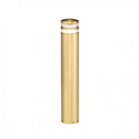Słupek ogrodowy Newbrighton - 1 źródło światła - Szczotkowany mosiądz