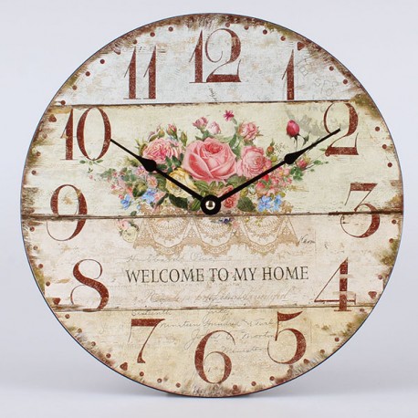 Prowansalski Zegar z Kwiatami
