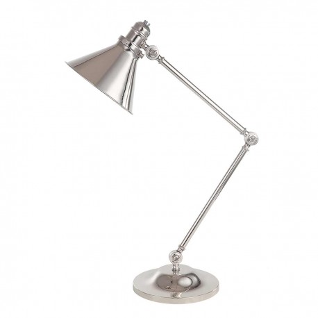 Lampa stołowa Provence - 1 źródło światła - Polerowany nikiel
