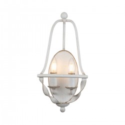 Kinkiet Rustykalny Bradbury Antyczna Biel