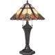 Lampa stołowa Cambridge - 2 źródła światła - Vintage brąz