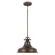 Średnia lampa wisząca Emery - 1 źródło światła - Palladiański brąz