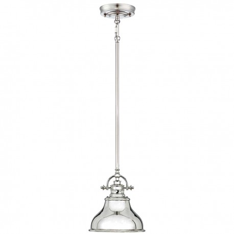 Mała lampa wisząca Emery - 1 źródło światła - Imperialne srebro