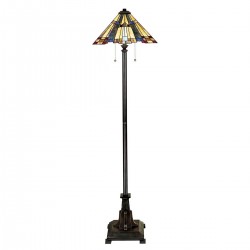 Lampa podłogowa Inglenook - 2 źródła światła - Ciemnobrązowy