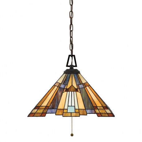 Lampa wisząca Inglenook - 3 źródła światła - Ciemnobrązowy - Wersja A