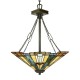 Lampa wisząca Inglenook - 3 źródła światła - Ciemnobrązowy - Wersja B