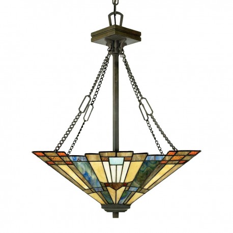 Lampa wisząca Inglenook - 3 źródła światła - Ciemnobrązowy - Wersja B