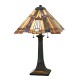 Lampa stołowa Inglenook - 2 źródła światła - Ciemnobrązowy