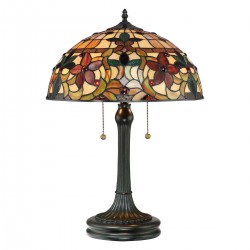 Lampa stołowa Kami - 2 źródła światła - Vintage brąz