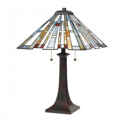 Lampa stołowa Maybeck - 2 źródła światła - Ciemnobrązowy