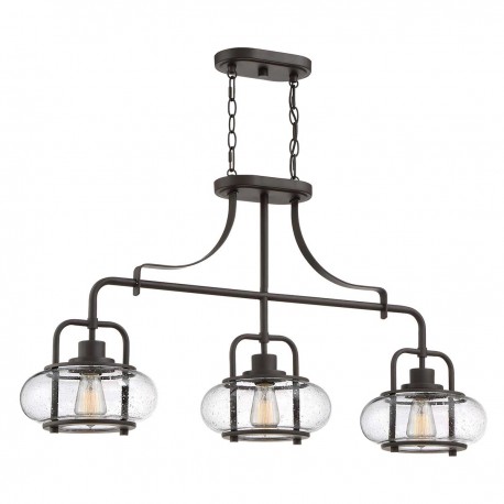 Lampa Wisząca Loft Trilogy Postarzany Brąz A