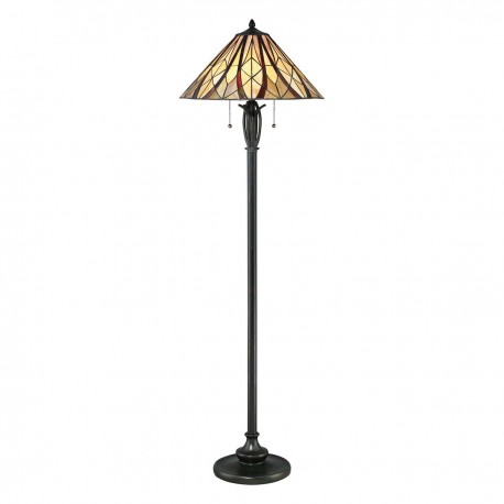 Lampa podłogowa Victory - 2 źródła światła - Ciemnobrązowy