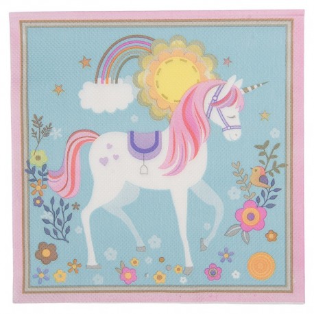 Papierowe Serwetki z Jednorożcem 20 szt. Clayre & Eef