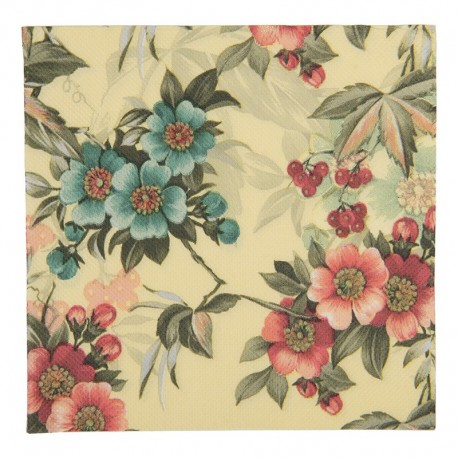 Papierowe Serwetki w Kwiaty 20 szt. I Clayre & Eef