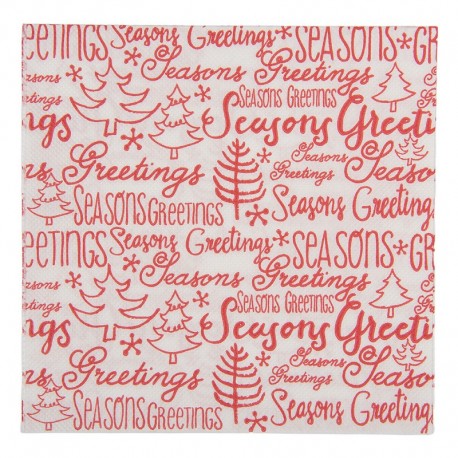 Papierowe Serwetki z Napisami 20 szt. Clayre & Eef