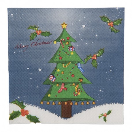 Papierowe Serwetki Świąteczne B 20 szt. Clayre & Eef