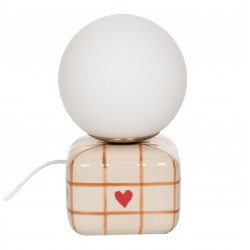 Lampa Stołowa Retro Serce