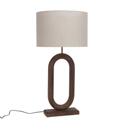 Drewniana Lampa Stołowa B