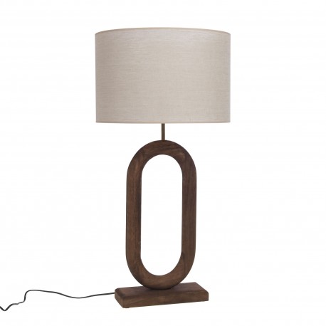 Drewniana Lampa Stołowa B