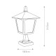 Lampa Ogrodowa Latarnia Vintage Stojąca York