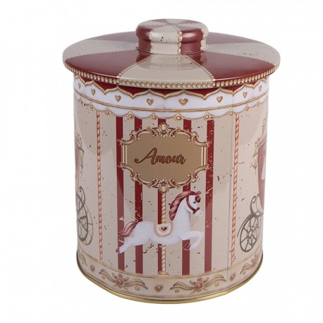 Metalowa Puszka Karuzela Clayre & Eef