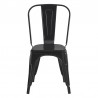 Krzesło Industrialne Metalowe Czarne B Clayre & Eef