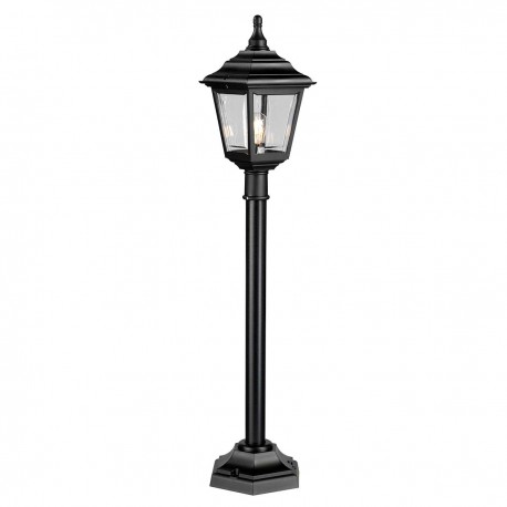 Latarnia słupkowa Kerry - 1 źródło światła - Czarny