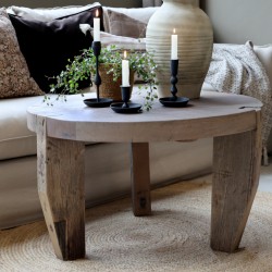 Stolik Kawowy Rustykalny Drewniany Grimaud A