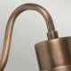 Kinkiet Zewnętrzny Loft Sheldon Postarzany Mosiądz