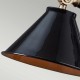 Mała lampa stołowa Provence Element - 1 źródło światła - Czarny, polerowany mosiądz