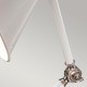 Mała lampa stołowa Provence Element - 1 źródło światła - Biały, polerowany nikiel