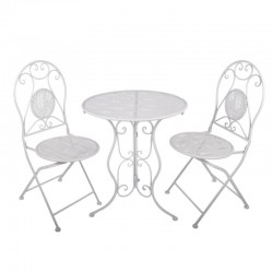 Meble Ogrodowe Prowansalskie Stolik z Krzesłami 21 Clayre & Eef