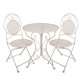 Meble Ogrodowe Prowansalskie Stolik z Krzesłami 24 Clayre & Eef