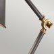 Mała lampa stołowa Provence Element - 1 źródło światła - Ciemnoszary, postarzany mosiądz