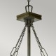Lampa wisząca Inglenook - 3 źródła światła - Ciemnobrązowy - Wersja B