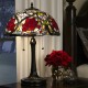 Lampa stołowa Larissa - 2 źródła światła - Vintage brąz