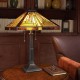 Lampa stołowa Stephen - 2 źródła światła - Vintage brąz