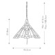 Lampa wisząca Inglenook - 3 źródła światła - Ciemnobrązowy - Wersja A