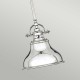 Mała lampa wisząca Emery - 1 źródło światła - Imperialne srebro