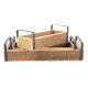 Drewniane Tace w Stylu Farmhouse 3szt. C Clayre & Eef
